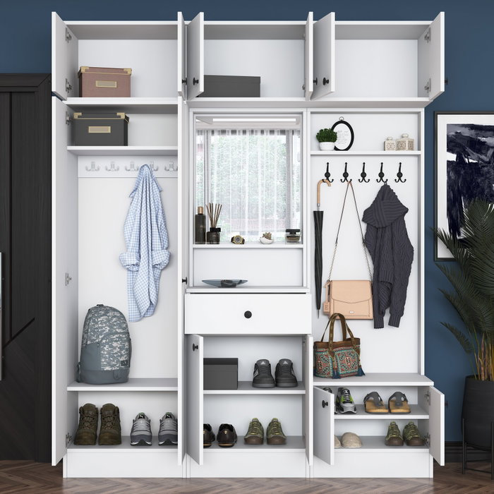 Hanah Home EA108 - 2570 Soporte de pasillo Blanco Hanah Home EA108 - 2570 Soporte de pasillo Blanco